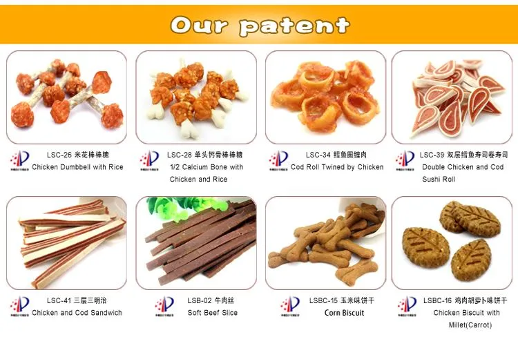 Chicken Sandwich 1cm Cat Treats Pet Snack Dry Pet Food Manufacture